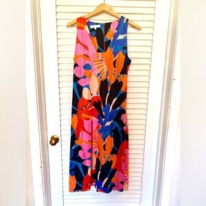 COREY LYNN CALTER FLORAL MIDI DRESS - Worn Once EUC